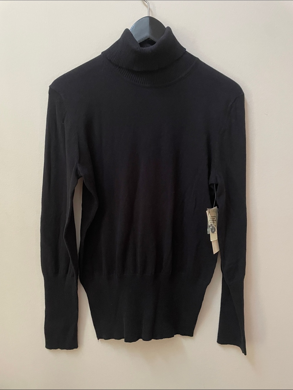Jones New York Sport Black Turtleneck Sweater
